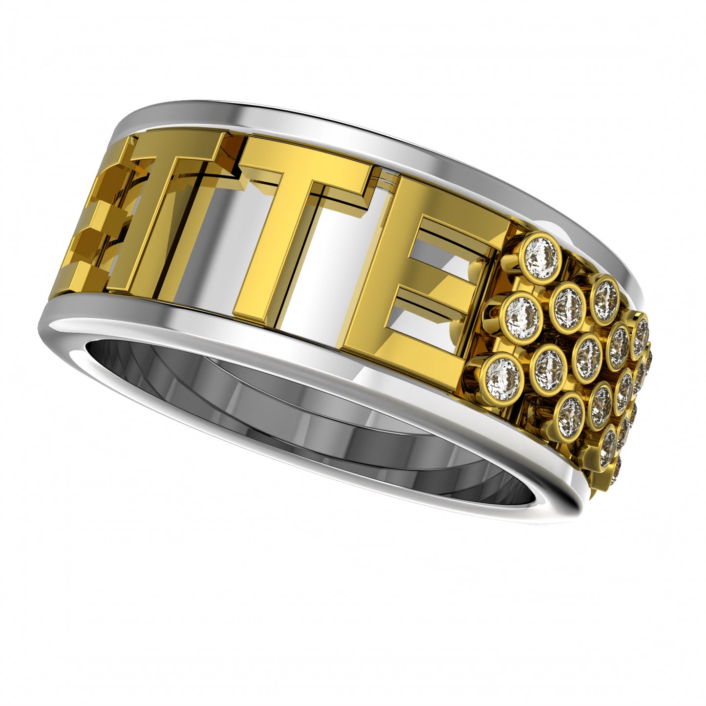 Orbing Name Ring - Build Your Own Ring