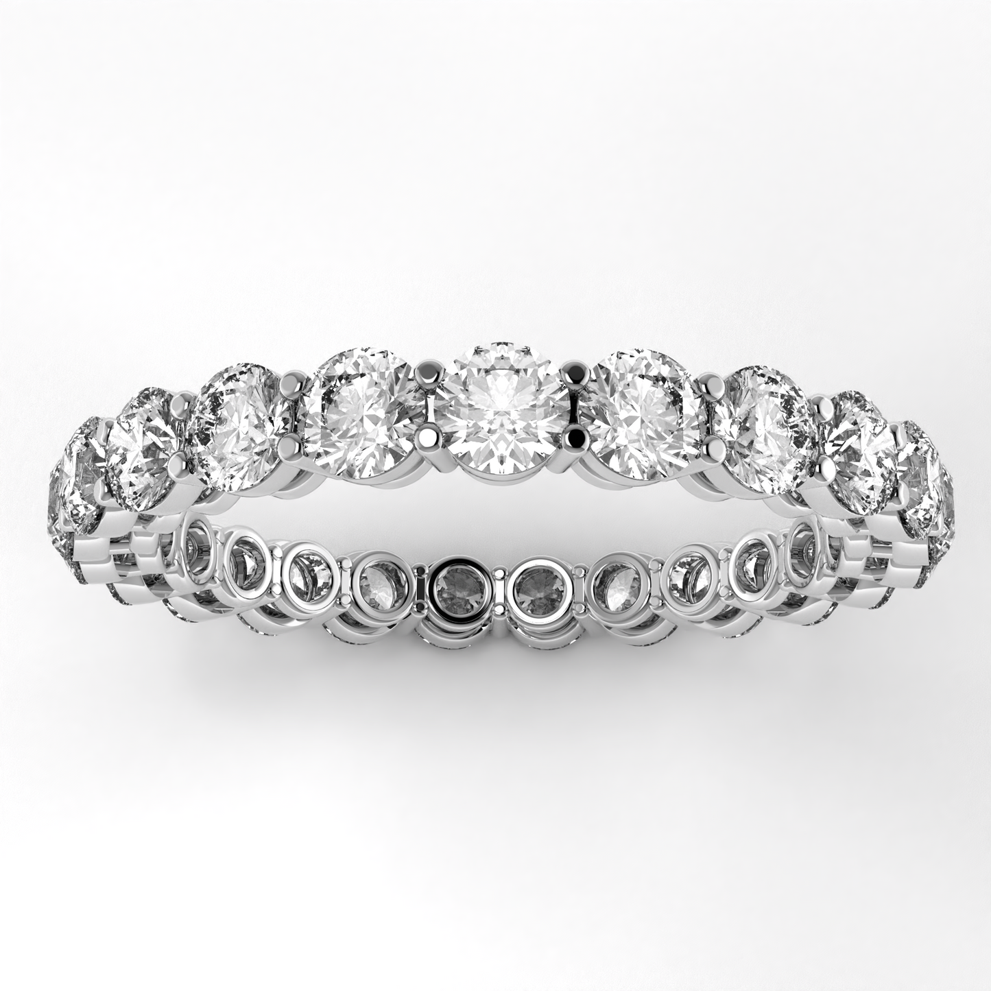Round Diamonds Eternity Band