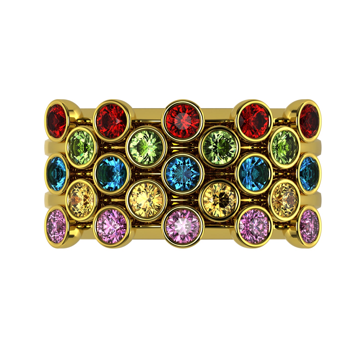 The Mingled Rounds - 18K / Platinum