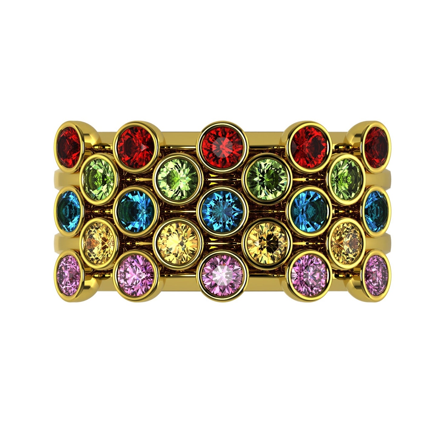 The Mingled Rounds - 18K / Platinum