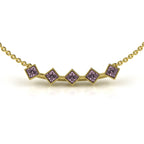 The 5 Princesses Sapphire Necklace - 18K / Platinum