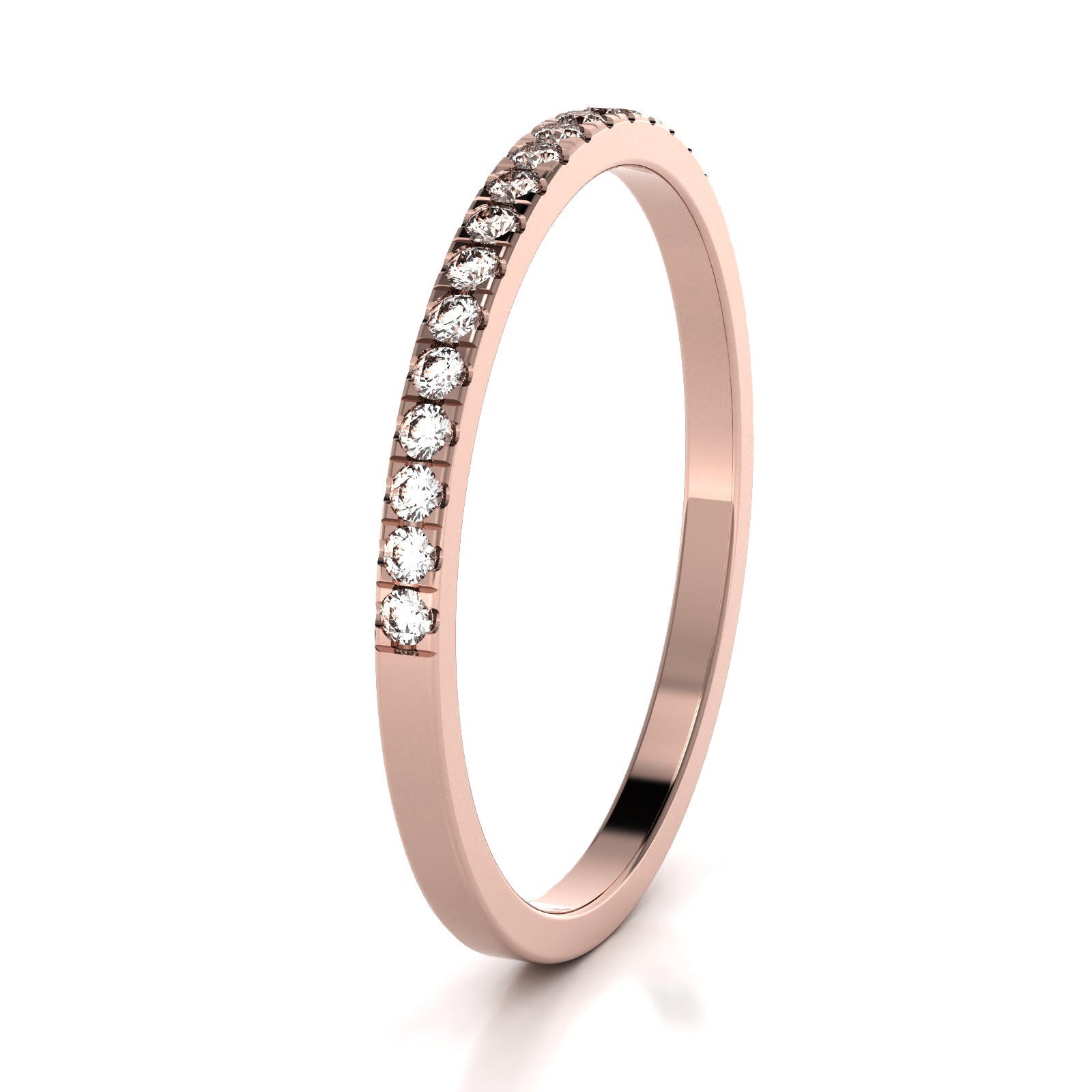 Micro-Pavé Half Eternity Band