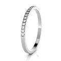 Micro-Pavé Half Eternity Band