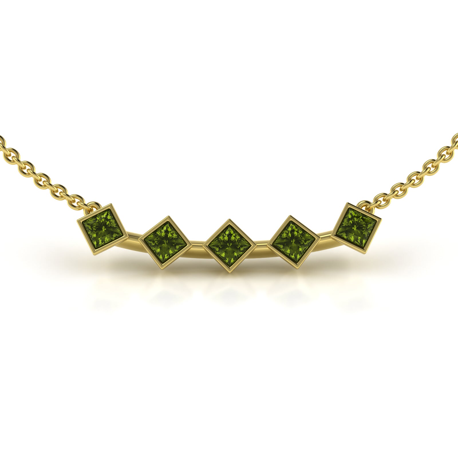 The 5 Princesses Sapphire Necklace - 18K / Platinum