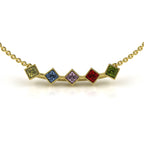 The 5 Princesses Sapphire Necklace - 18K / Platinum