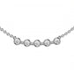 The 5 Rounds Sapphire Necklace - 18K / Platinum