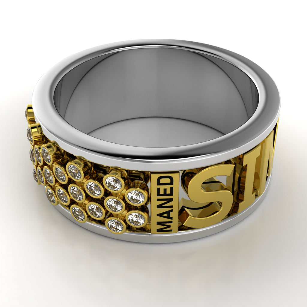Orbing Name Ring - Build Your Own Ring