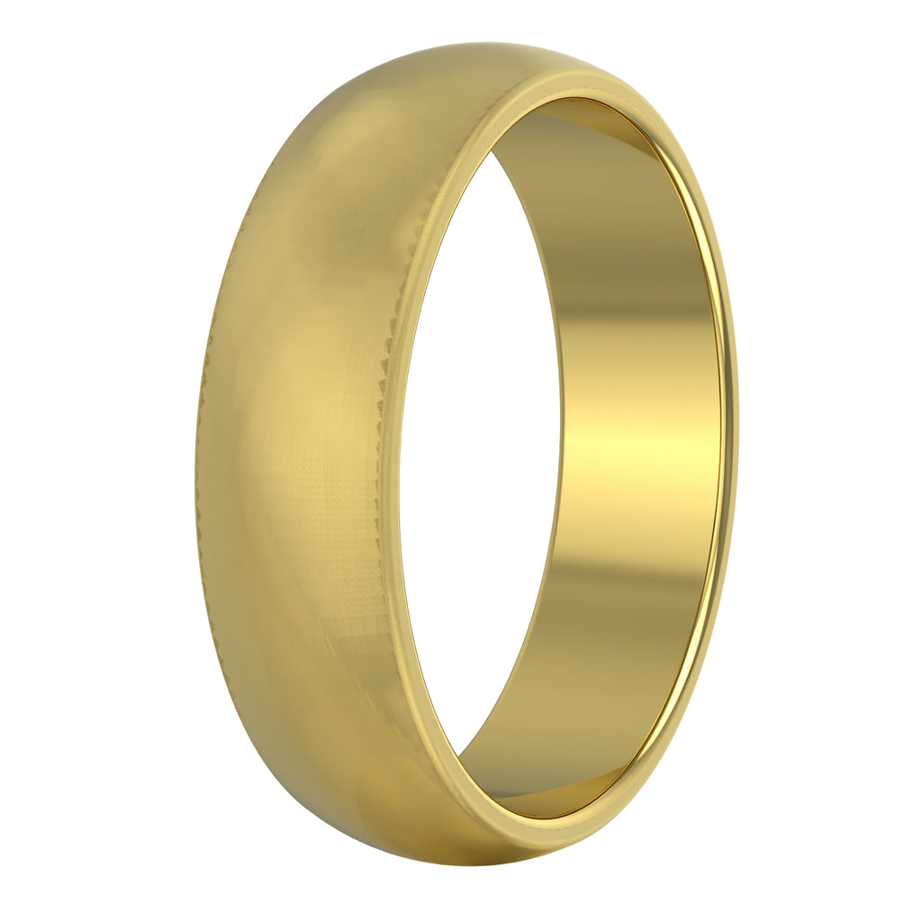 Domed Wedding Band