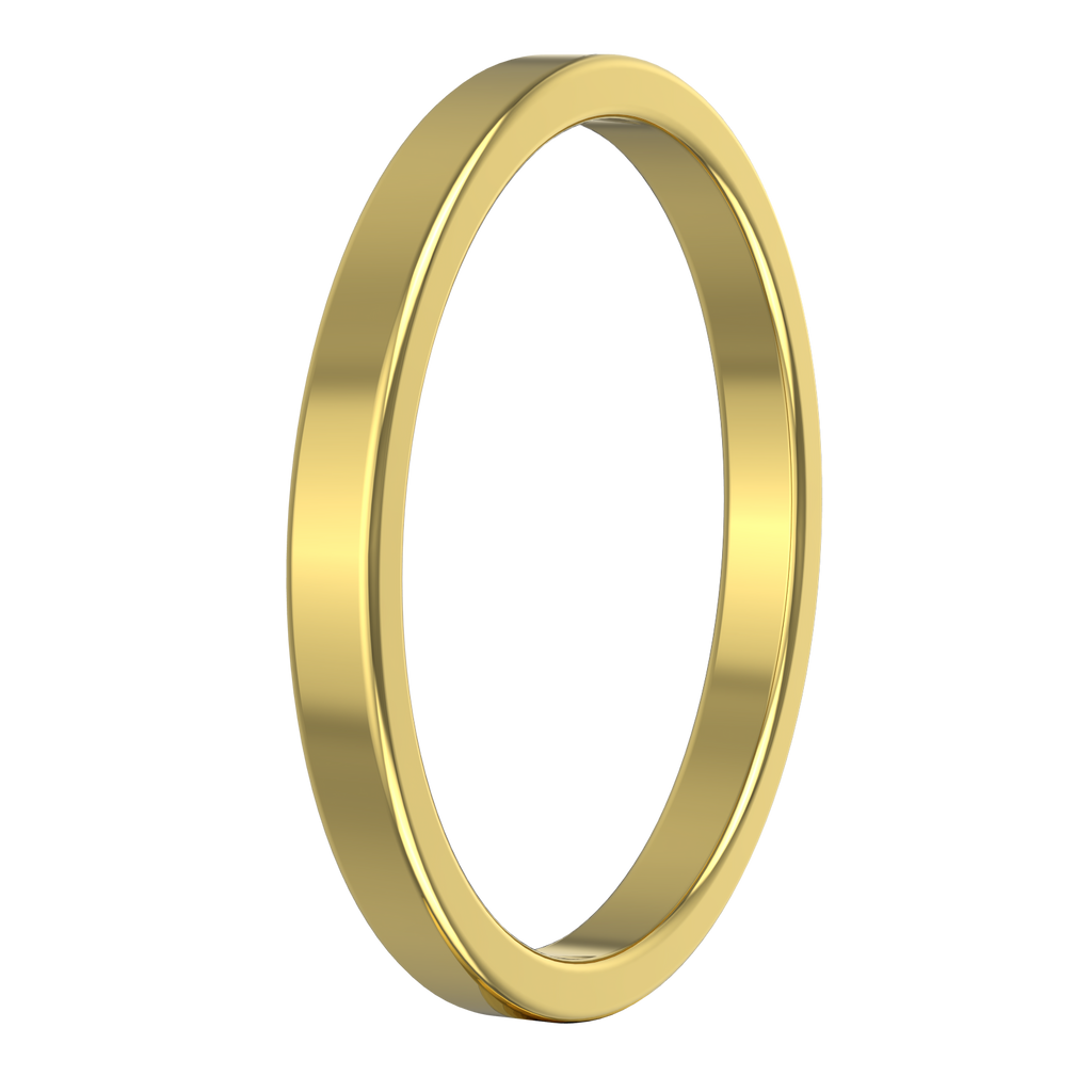 Flat Wedding Band