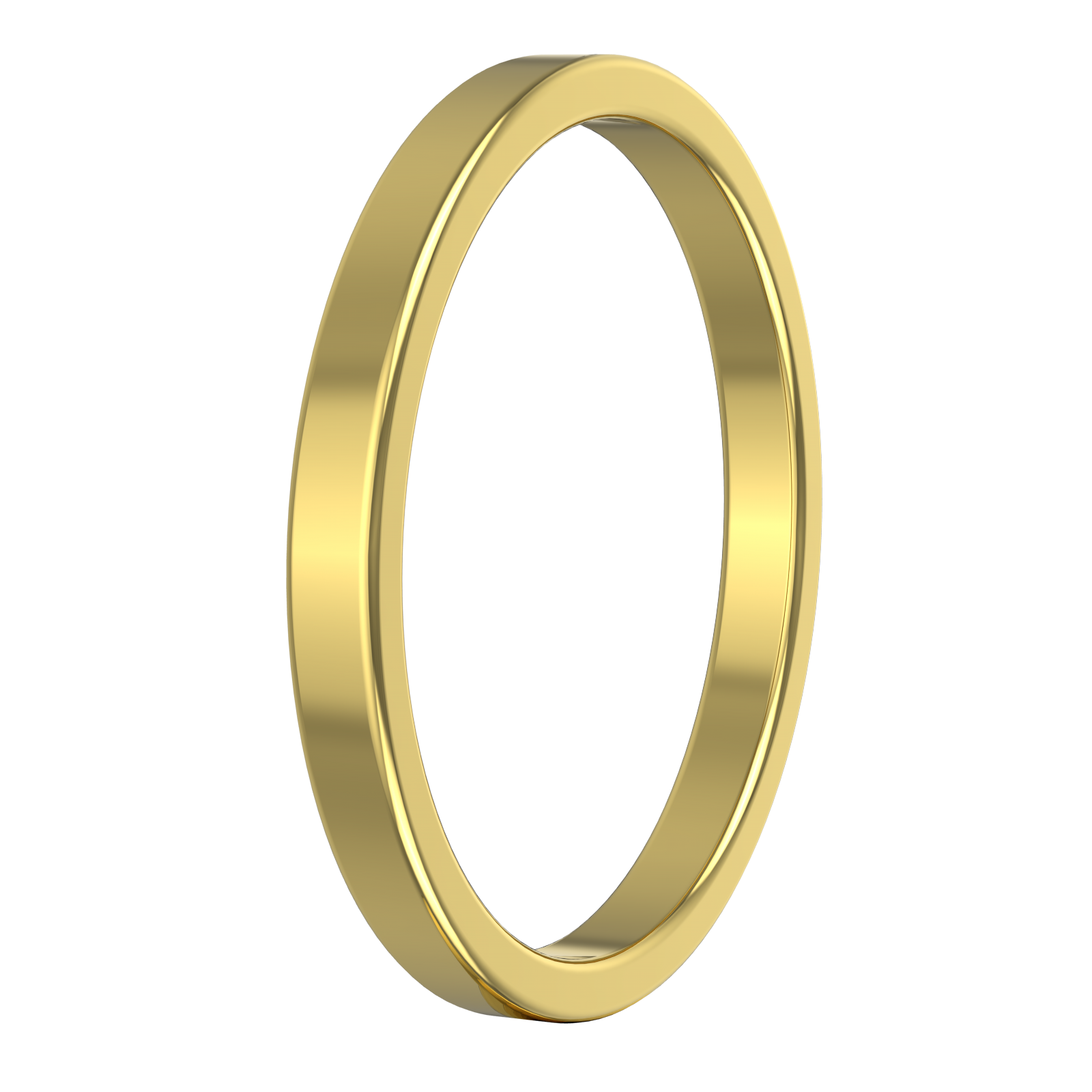 Flat Wedding Band