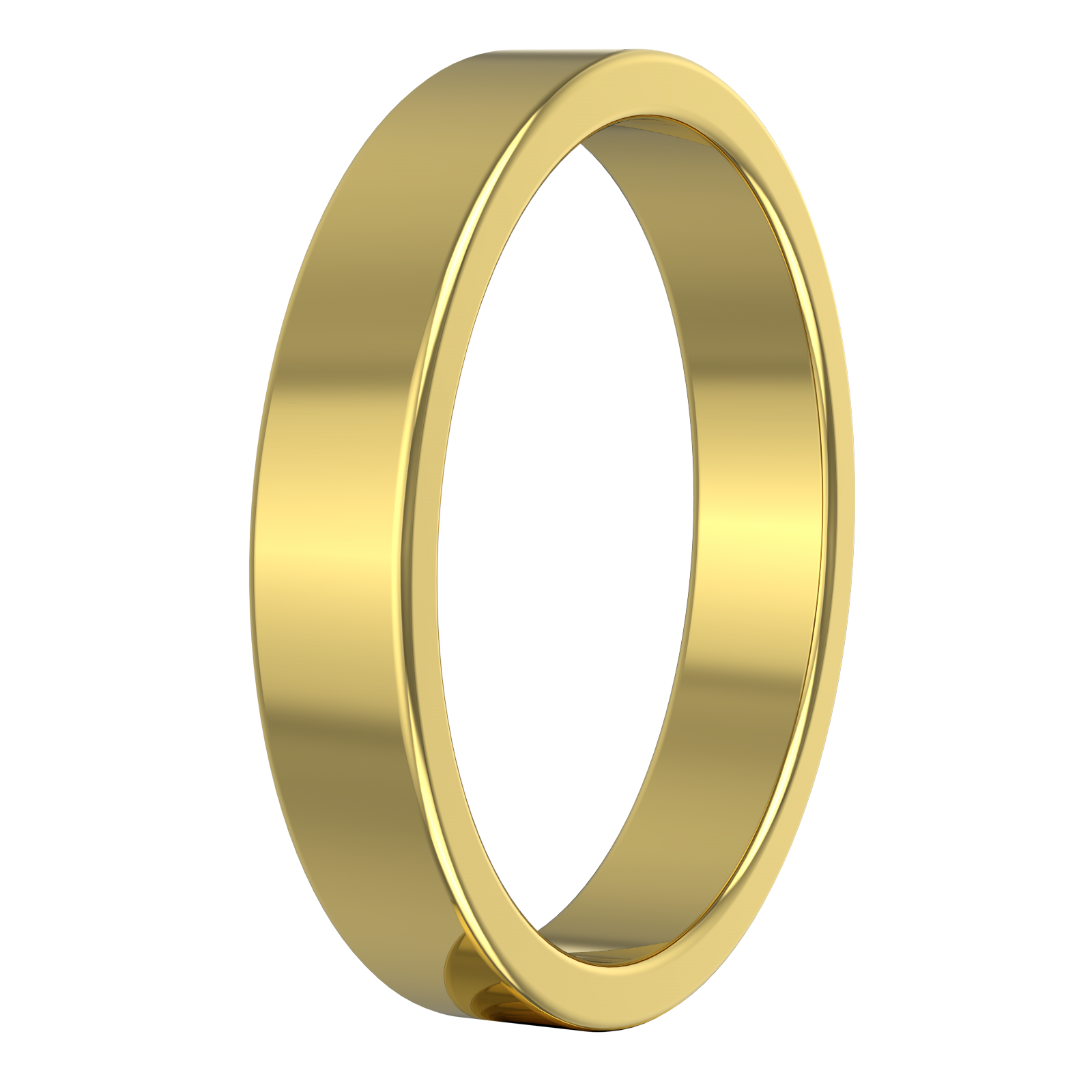Flat Wedding Band