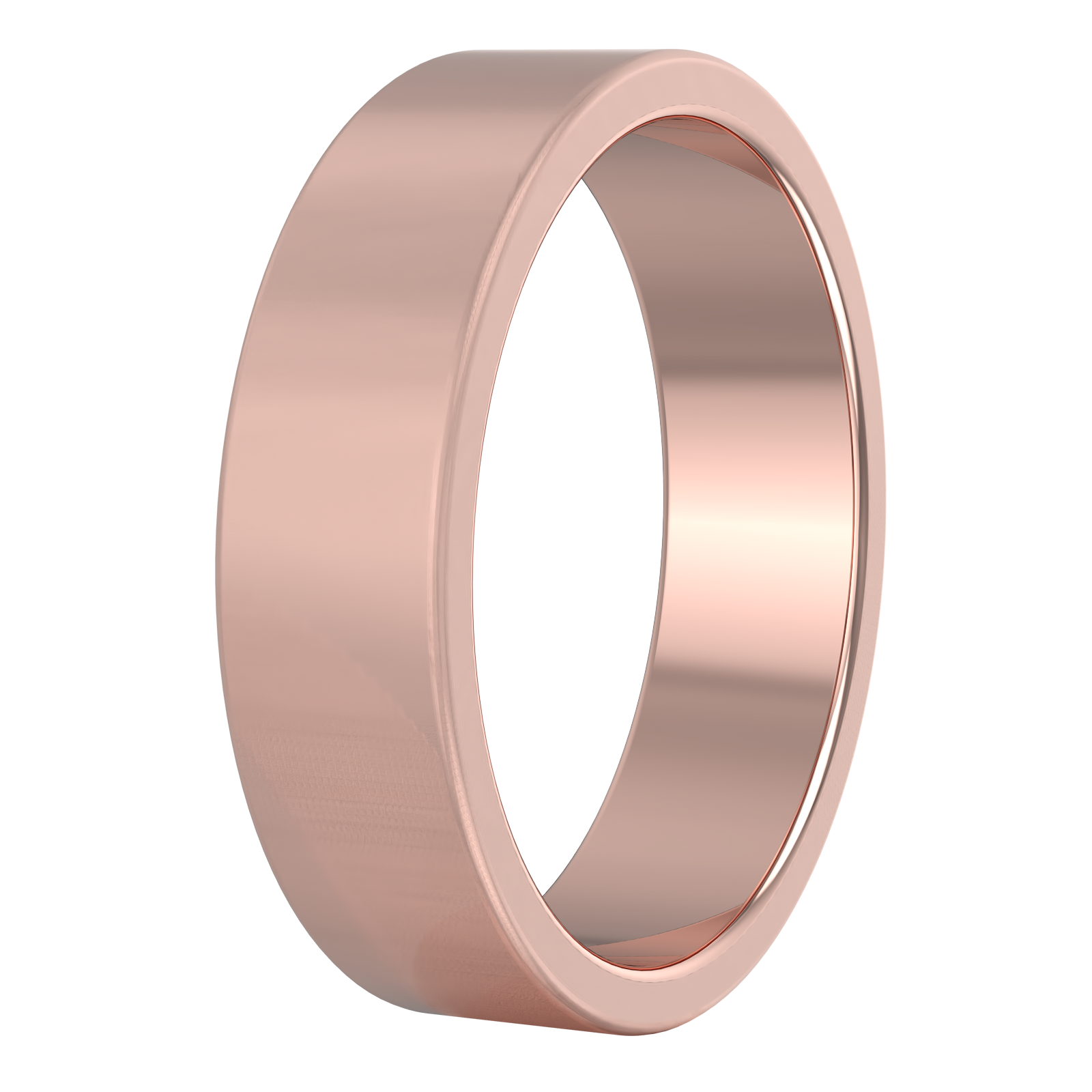 Flat Wedding Band