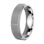 Beveled Edges Wedding Band
