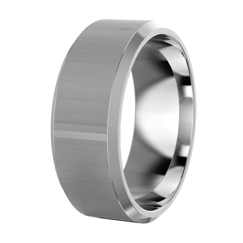 Beveled Edges Wedding Band