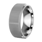 Beveled Edges Wedding Band