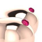 The Bust Ring - Breast Ring with Natural Diamonds or Natural Rubies