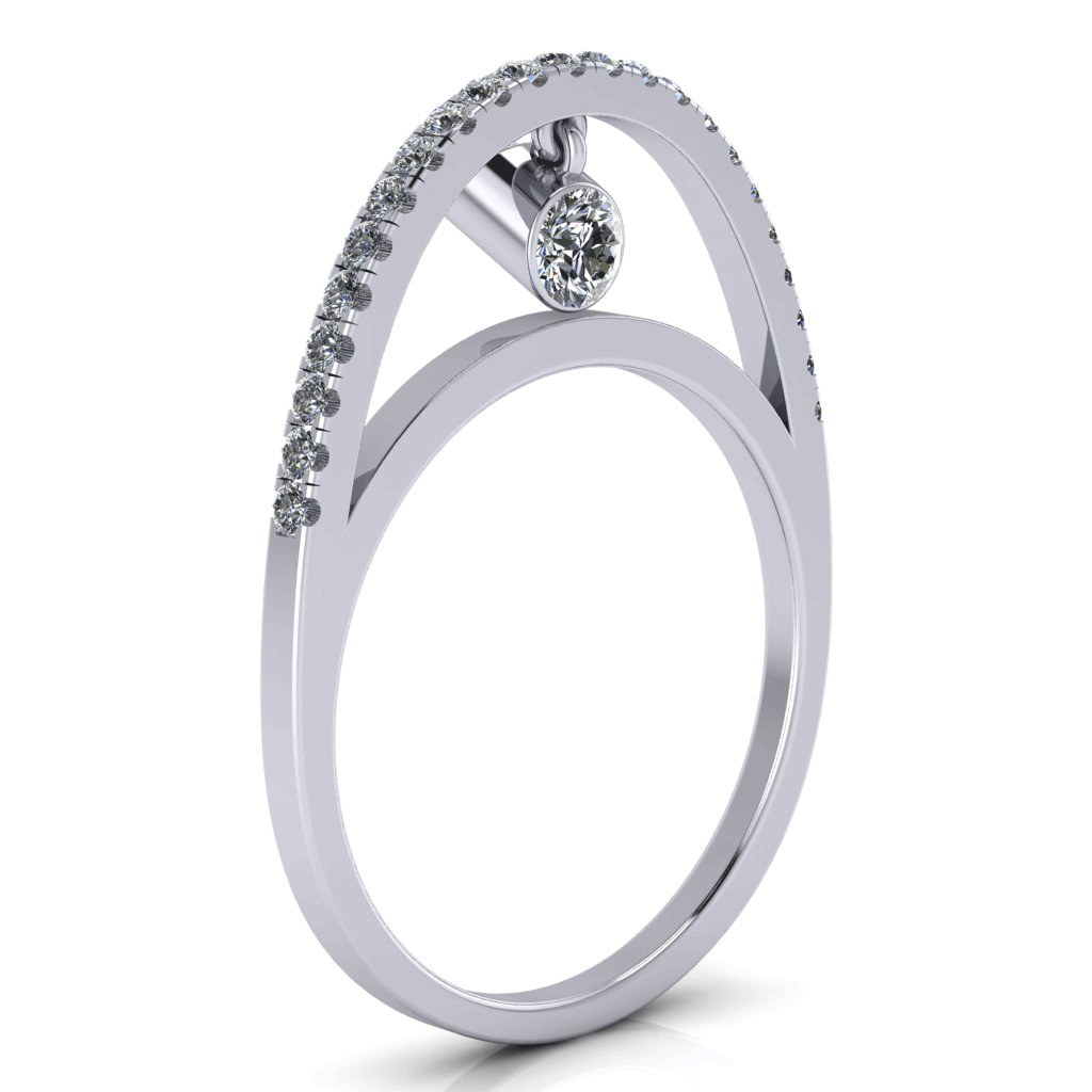 Dangling Gemstones Ring