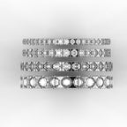 Micro-Pavé Half Eternity Band