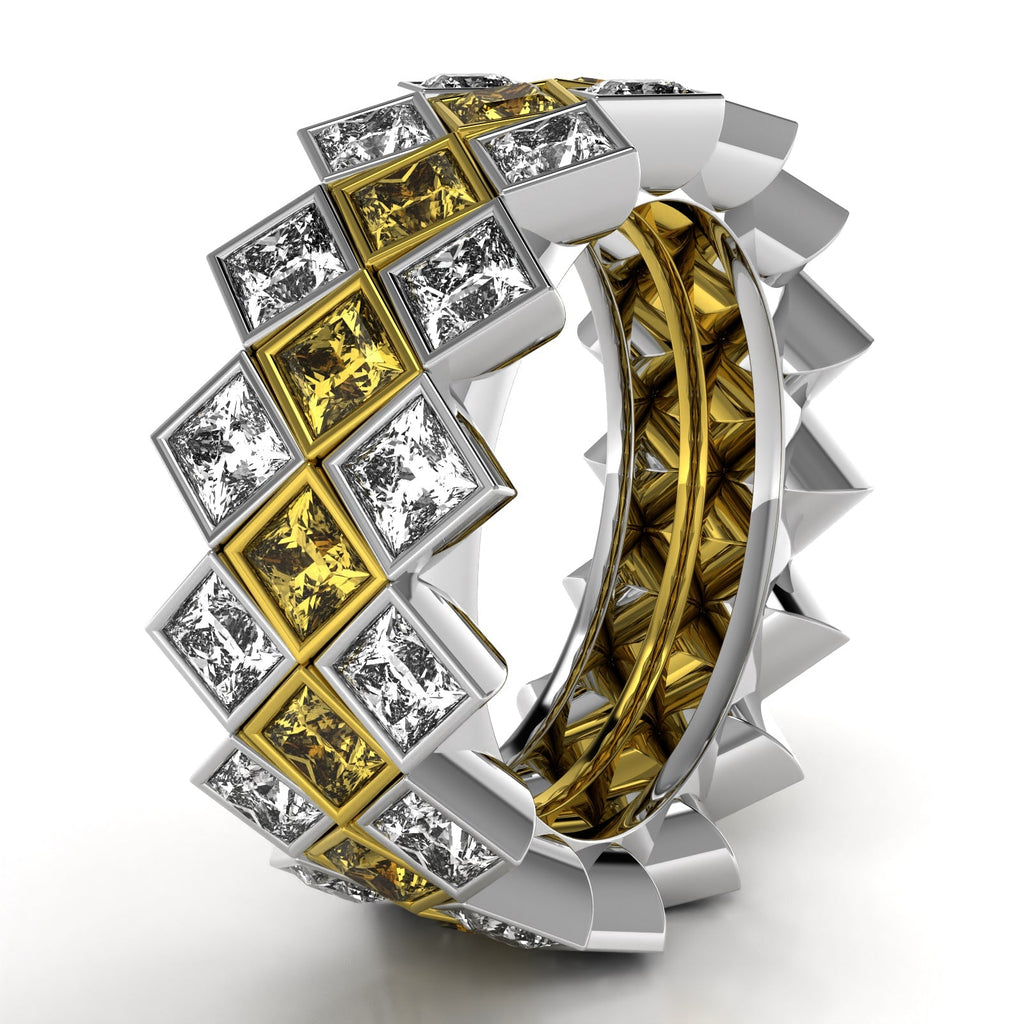 The Mingled Princesses - Set of 3 Rings - 18K / Platinum