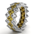 The Mingled Princesses - Set of 3 Rings - 18K / Platinum