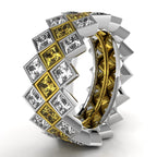 The Mingled Princesses - Set of 3 Rings - 18K / Platinum