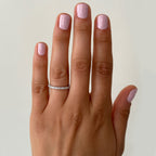 Micro-Pavé Half Eternity Band