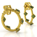 The Mingled Princesses Earrings - Small Hoop - 15mm - 18K / Platinum