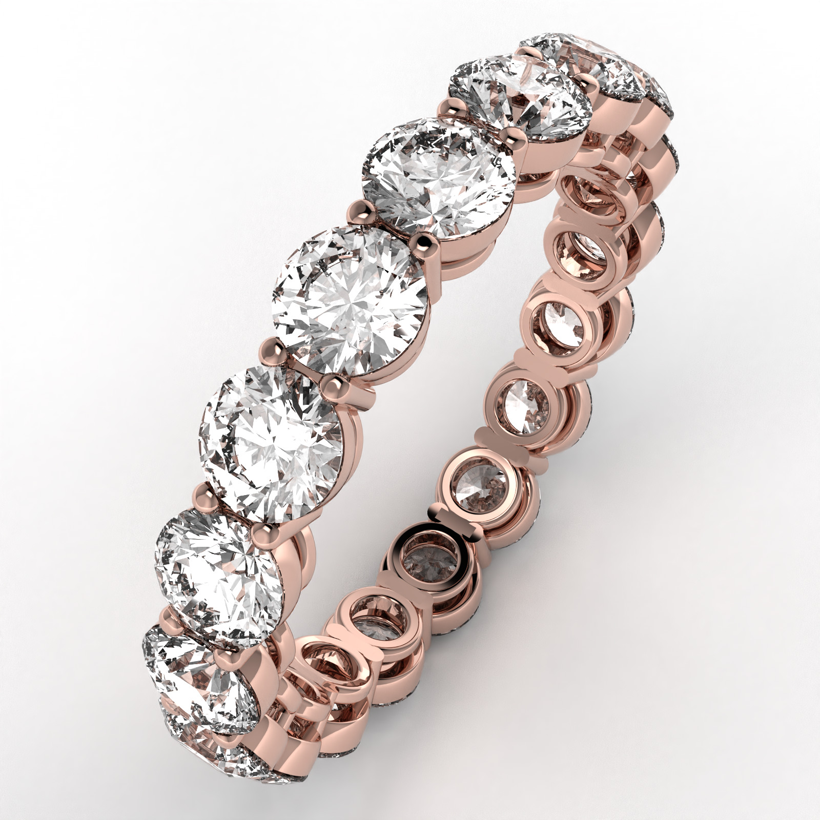 Round Diamonds Eternity Band