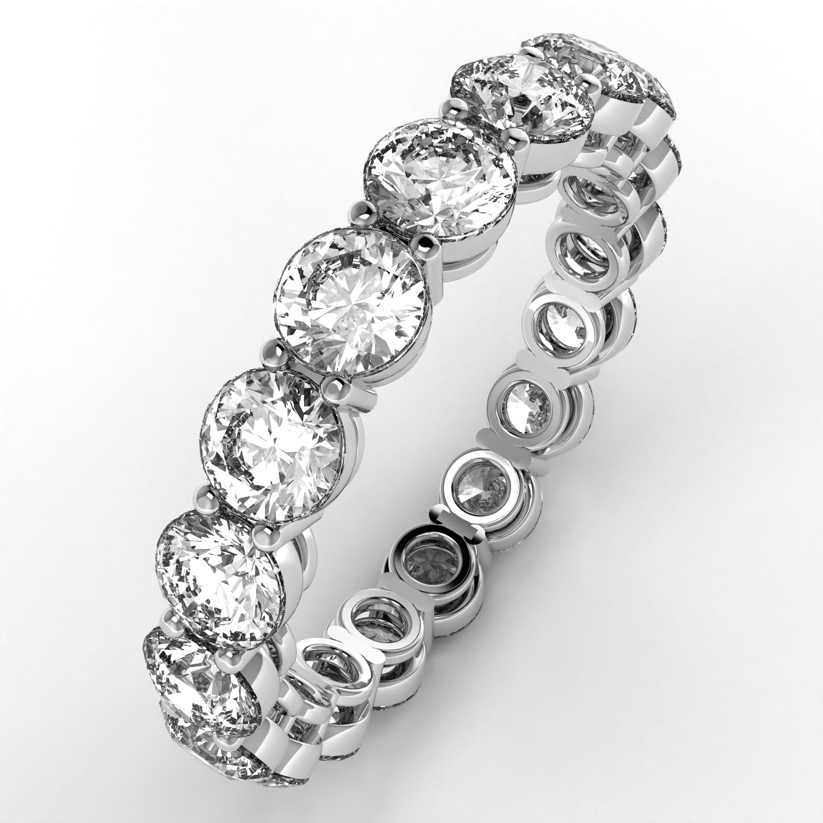 Round Diamonds Eternity Band