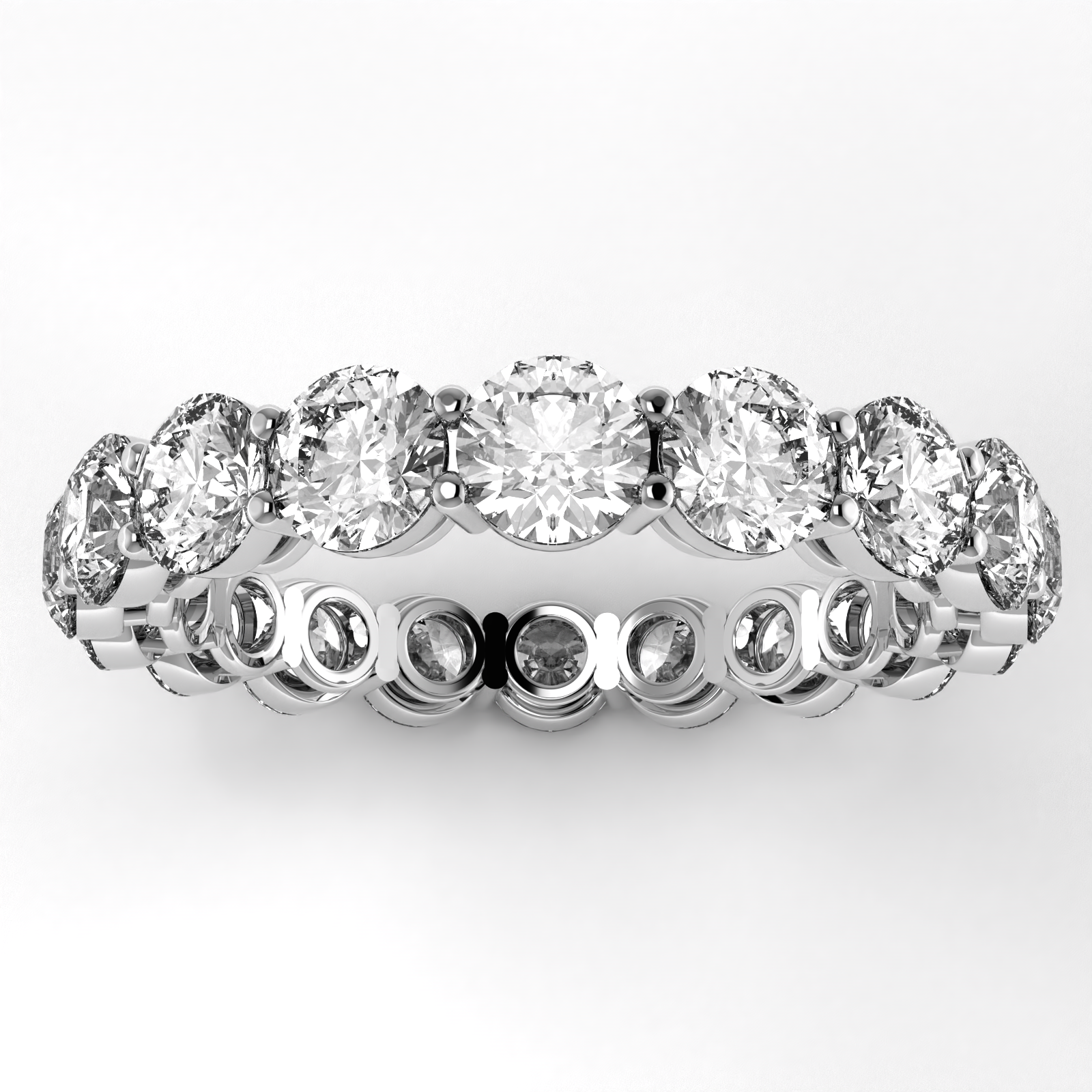 Round Diamonds Eternity Band