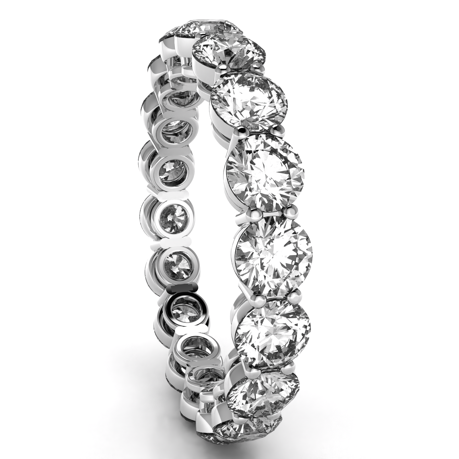 Round Diamonds Eternity Band