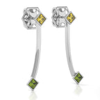 The Mingled Princesses Earrings - Double Princess - 18K / Platinum