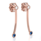 The Mingled Earrings - Double Rounds - 18K / Platinum
