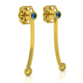 The Mingled Earrings - Double Rounds - 18K / Platinum