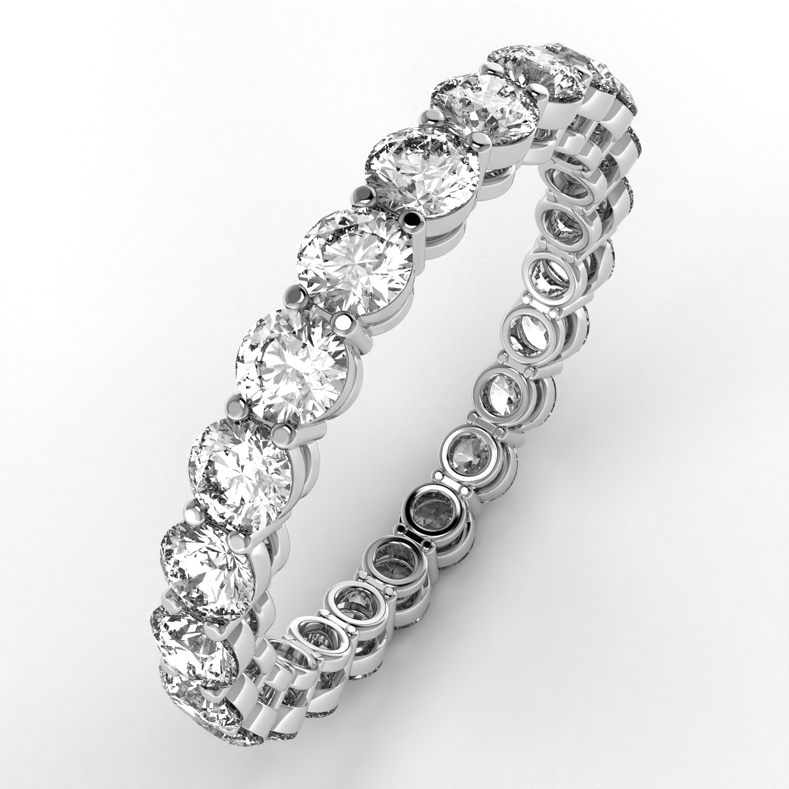 Round Diamonds Eternity Band