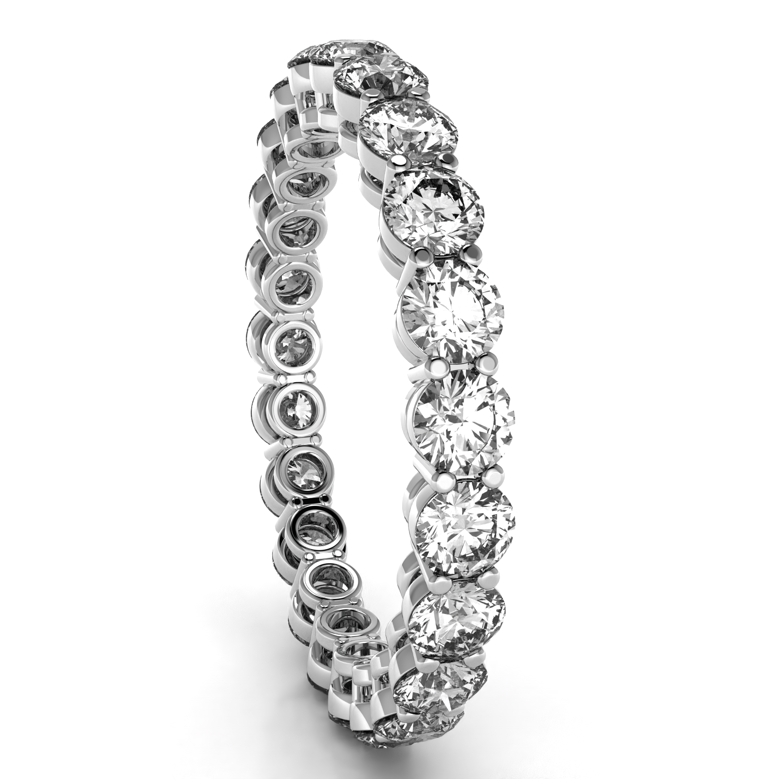 Round Diamonds Eternity Band