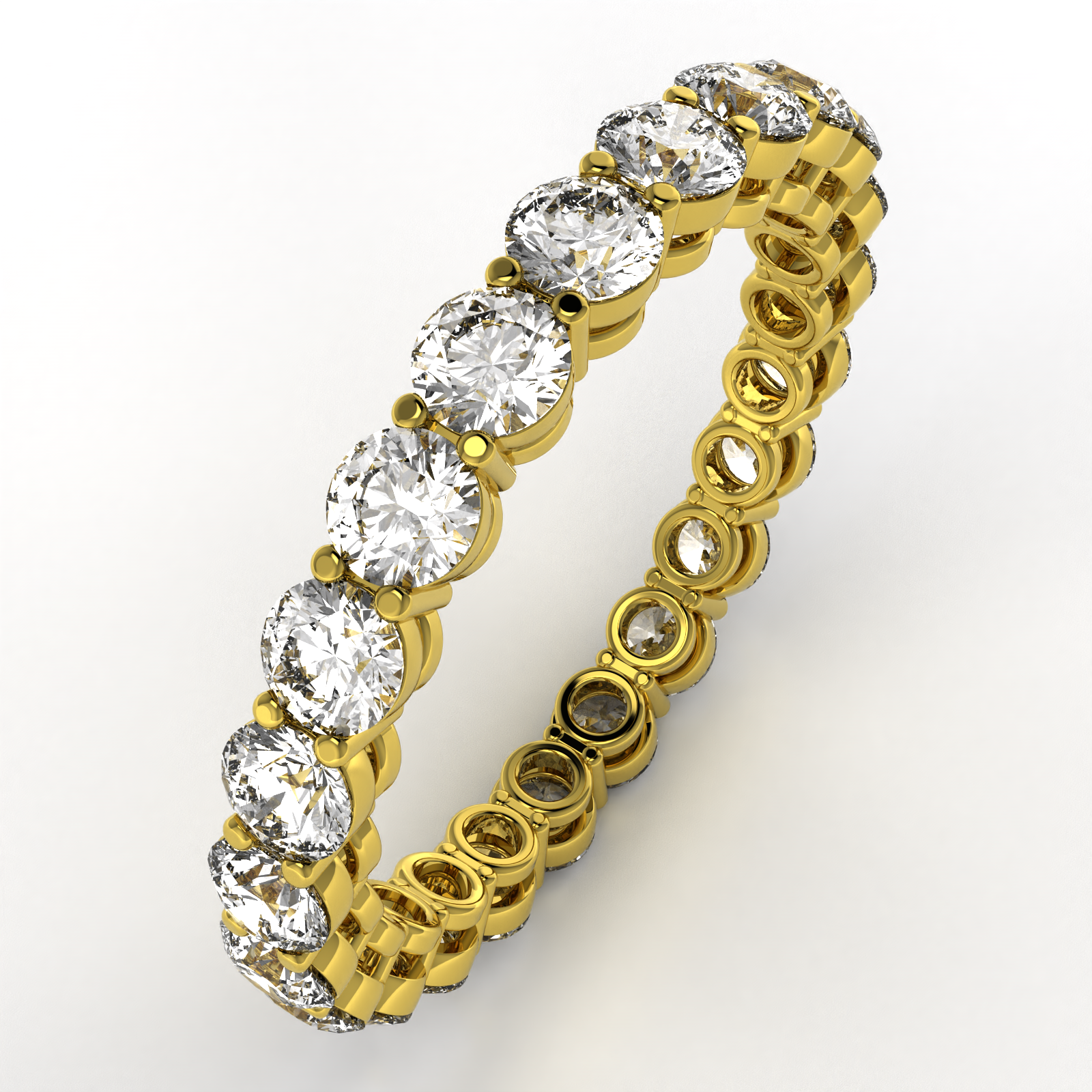 Round Diamonds Eternity Band