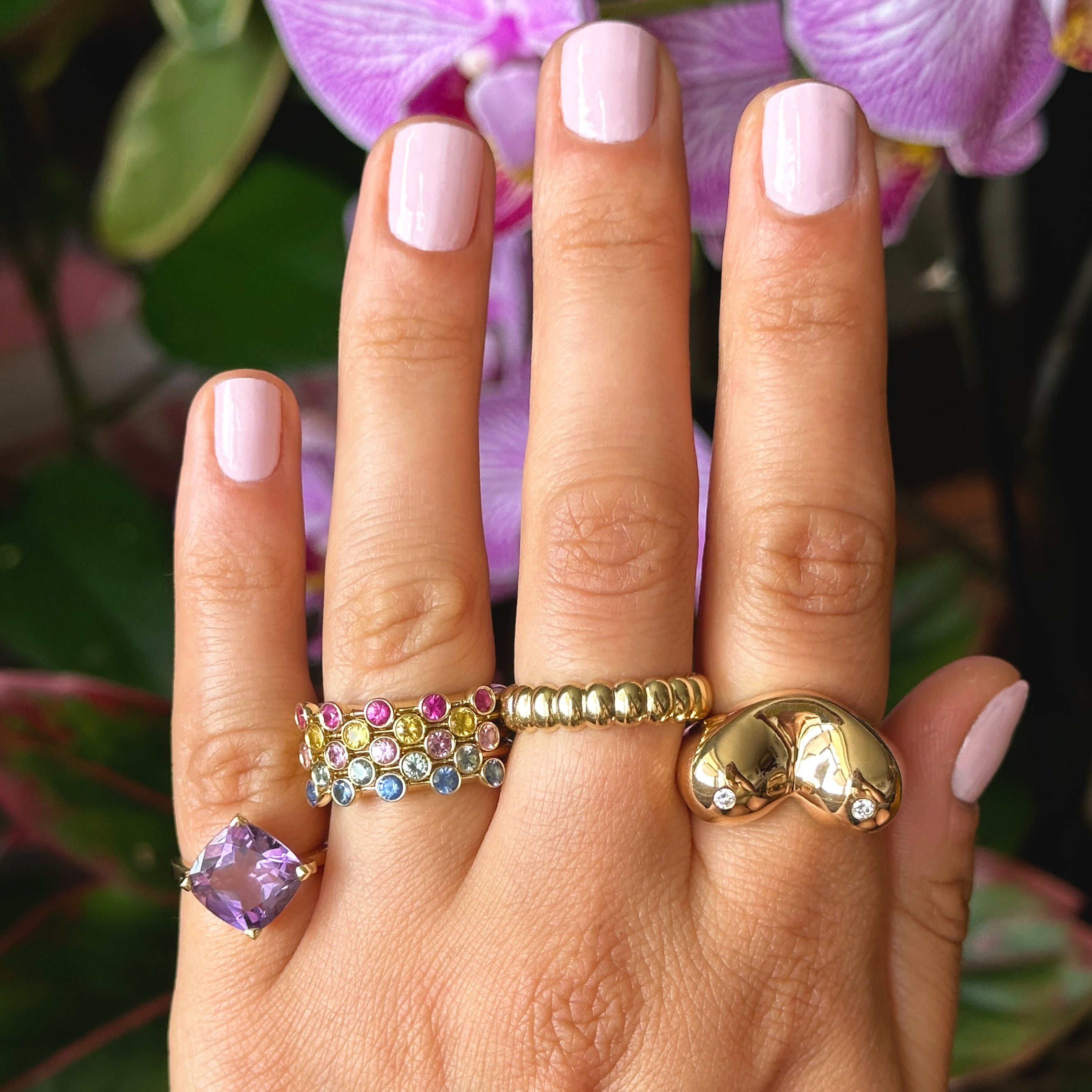 The Mingled Rounds - 18K / Platinum