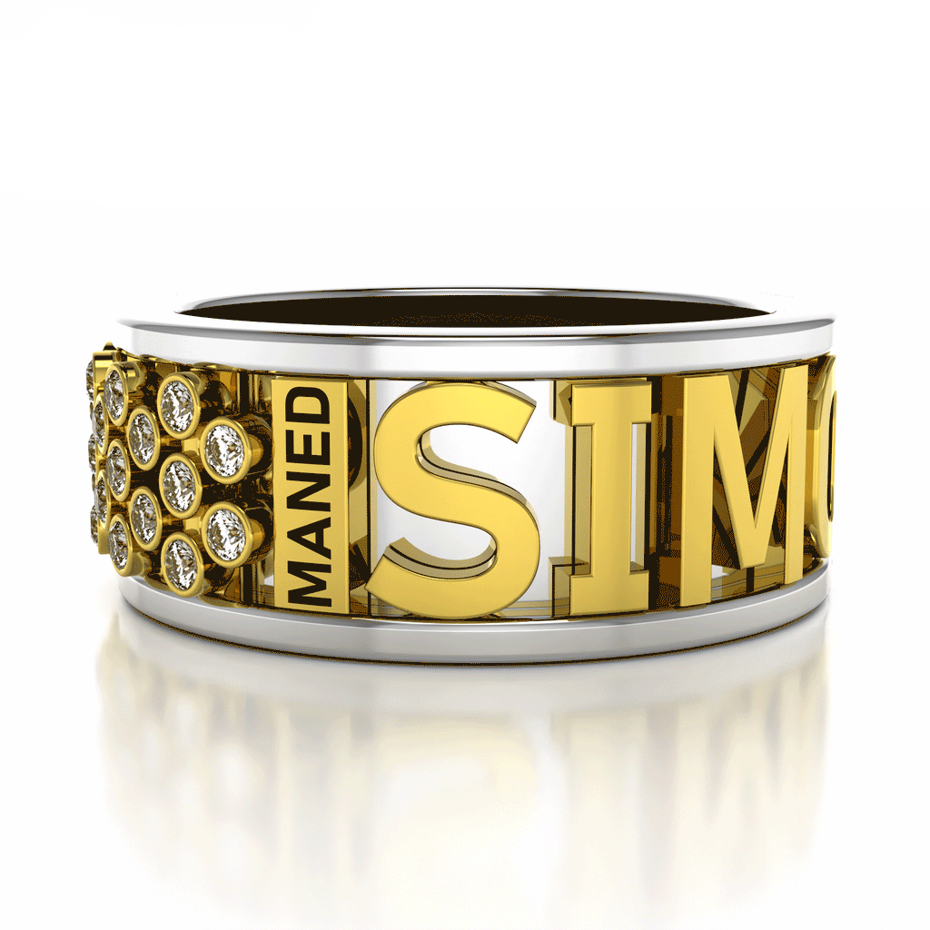 Orbing Name Ring - Build Your Own Ring
