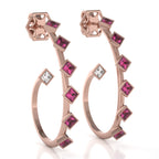 The Mingled Princesses Earrings - Large Size - 18K / Platinum