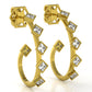 The Mingled Princesses Earrings - Medium Size - 18K / Platinum