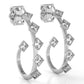 The Mingled Princesses Earrings - Medium Size - 18K / Platinum