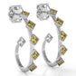 The Mingled Princesses Earrings - Medium Size - 18K / Platinum