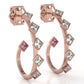 The Mingled Princesses Earrings - Medium Size - 18K / Platinum