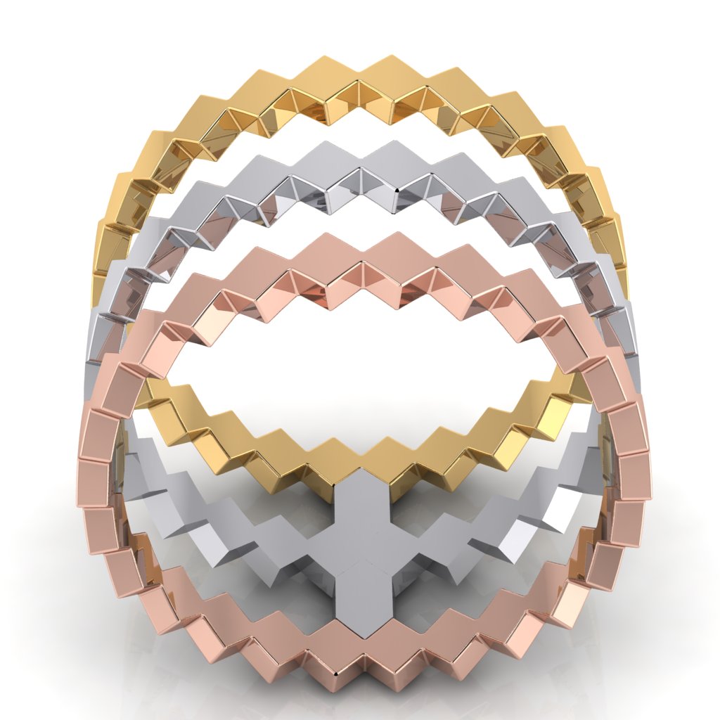 Stackable Quad Rings - Triad