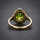 2.5ct Oval Peridot Signet Ring - Natural Stone - August Birthstone