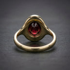 2.5ct Oval Garnet Curvy Ring - Natural Stone - January Birthstone