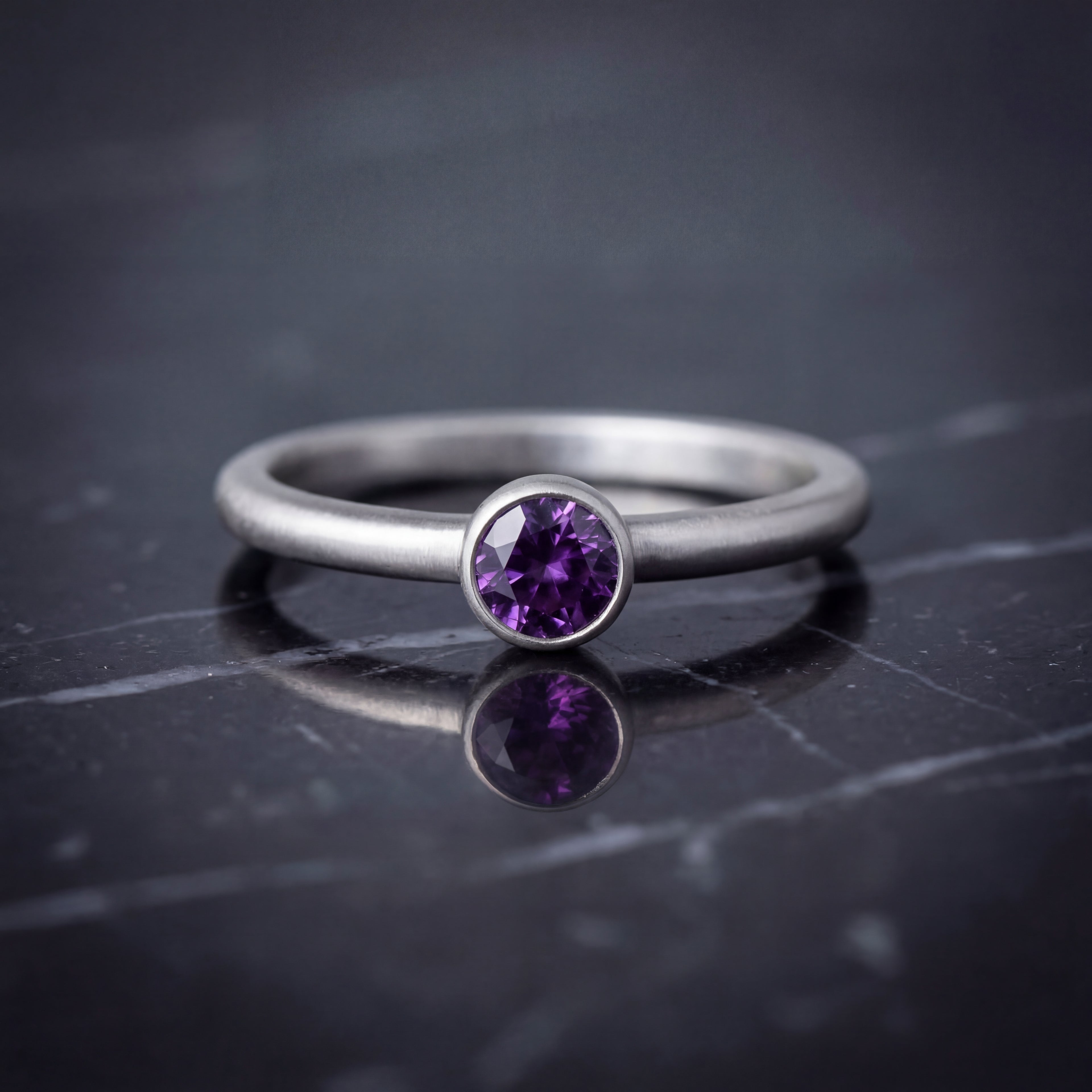 Peridot Solitaire Ring - Natural Stone - August Birthstone