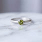 Peridot Solitaire Ring - Natural Stone - August Birthstone