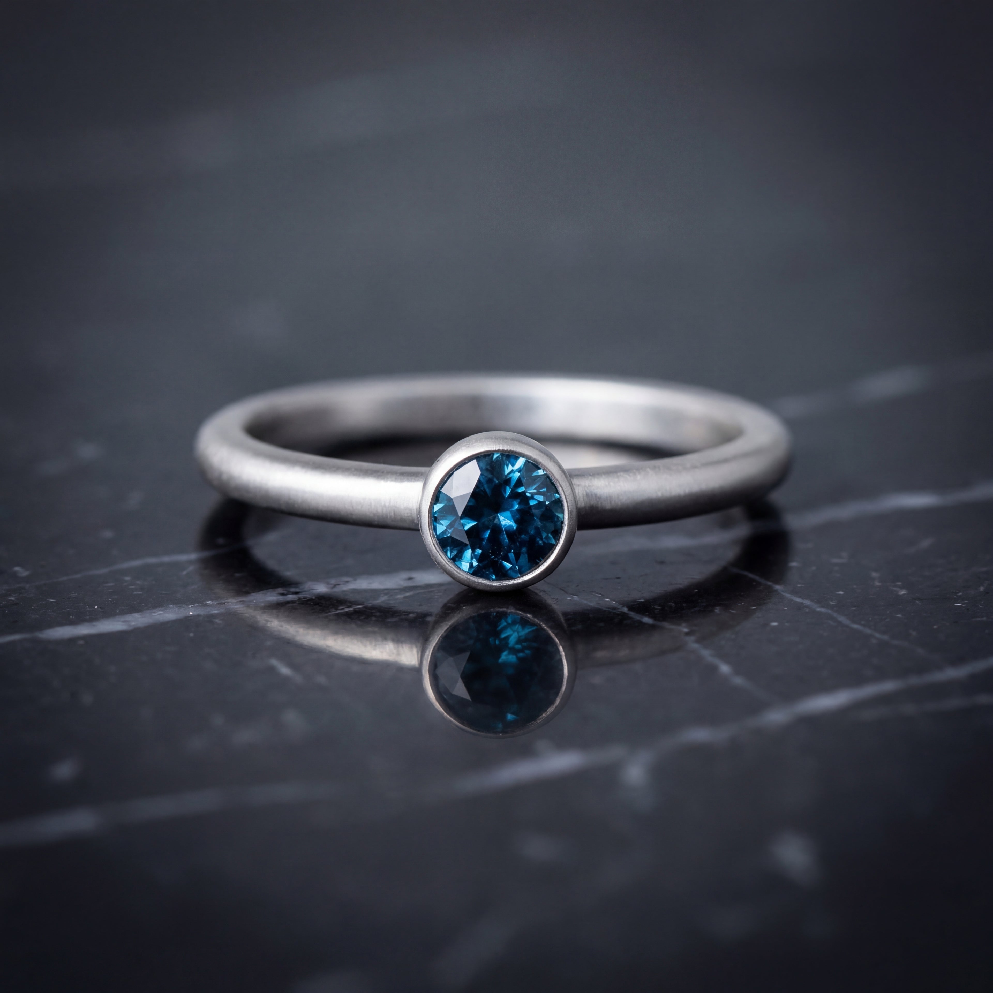 Peridot Solitaire Ring - Natural Stone - August Birthstone